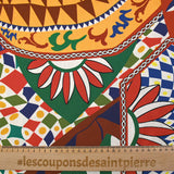 Gabardina algodón elastano locura carnaval multicolor