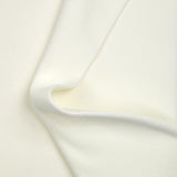 Jersey acanalado tubular grueso blanco
