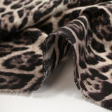 Algodón con estampado de leopardo salvaje