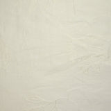 Crepe de viscosa Lily bordado follaje blanco roto