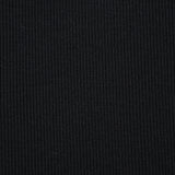 Jersey de laine côtelé bord-côte bleu nuit