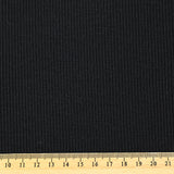 Jersey de laine côtelé bord-côte bleu nuit