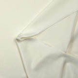 Maille de viscose satinée blanc cassé