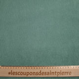 Jade ribbed polyester velvet