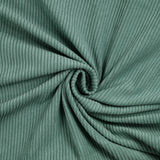 Jade ribbed polyester velvet