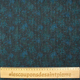 Lurex gasa seda pato rayas flores azul fondo antracita
