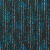 Lurex gasa seda pato rayas flores azul fondo antracita