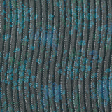 Lurex gasa seda pato rayas flores azul fondo antracita