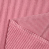 Terciopelo de poliéster de acanalado rosa