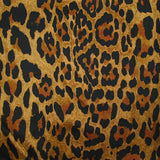 Doublure jacquard viscose imprimé léopard fond mordoré