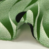 Crêpe viscose imprimé vague à pois fond vert matcha