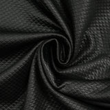 Jersey matelassé Mayumi fond noir