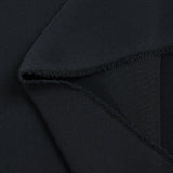 Crepe de poliéster negro cuervo