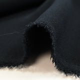 Crepe de poliéster negro cuervo