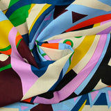 Voile de algodón estampado de colores