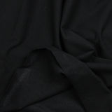 Charcoal black fine cotton jersey