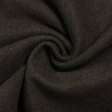 Dark brown wool-blend velvet