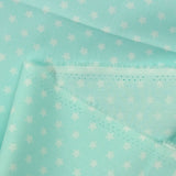 Star printed cotton 1cm aqua