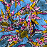 Eindhoven Rose y Ochre Blue Eindhoven Estampado de algodón