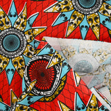 Eindhoven Blue Eindhoven Ethnic Cotton Red background