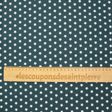 Star printed cotton 1cm anthracite gray
