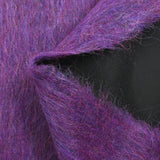 Laine aspect mohair à poils longs violet