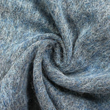 Laine aspect mohair à poils longs bleu