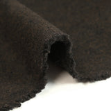 Dark brown wool-blend velvet