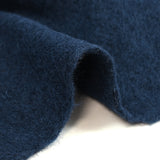 Navy blue boiled wool