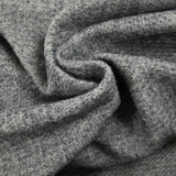 Navy double-faced ecru wool blend