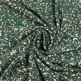 Maille crêpe imprimée granite fond vert foncé