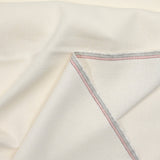 Lin viscose uni blanc cassé