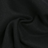 Laine contrecollée noir envers bleu