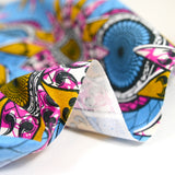 Eindhoven Rose y Ochre Blue Eindhoven Estampado de algodón