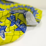 Zwolle azul estampado étnico algodón amarillo