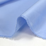 Popeline de coton unie bleu layette