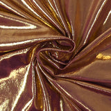 Jersey de polyester lamé doré fond orchidée
