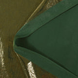 Jersey de polyester lamé doré fond vert forêt