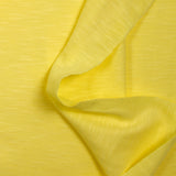 Jersey de coton flammé jaune mimosa