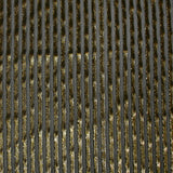 Velours de soie dévoré rayé Lurex fond noir