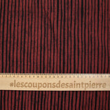 Brick striped polyviscose jersey