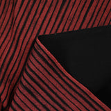 Brick striped polyviscose jersey