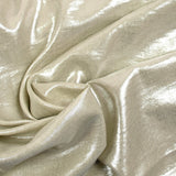 Twill de polyester lamé argent fond sable