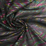 Crêpe irisé arc-en-ciel fond noir