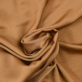Crêpe satin de polyester mordoré