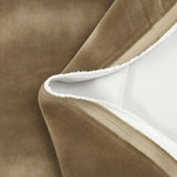 Velours de coton ras taupe