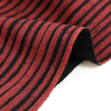 Brick striped polyviscose jersey