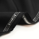 100% black wool tailoring fabric