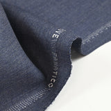 Tejido traje azul denim 100% lana