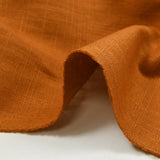 100% Burnt Orange Linen